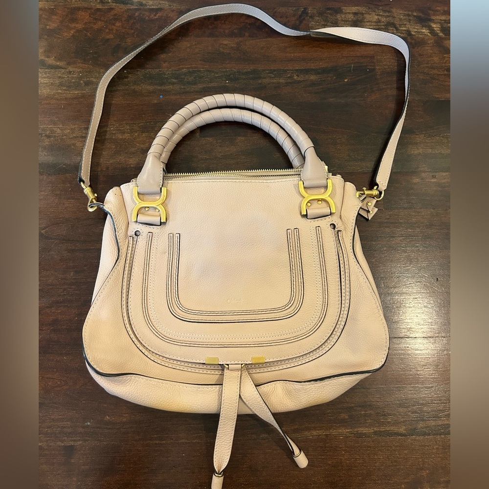 Everything from original purchase. CHLOÉ Marcie Medium Cream Shoulder Bag